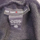 New York & Company Womens Black Halter Top With Ruffle Detail Size XS