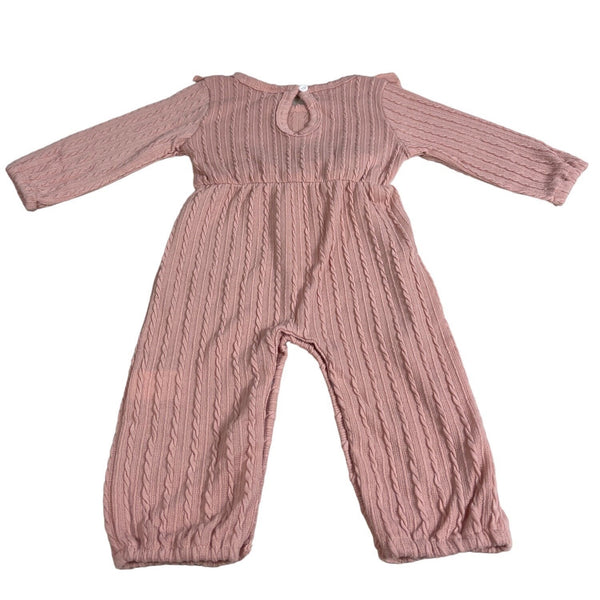 Toddler Girl's Pink Jumpsuit Sz 3-6M
