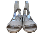 LifeStride Women’s Beige Espadrille Slingback Wedge Socialite Sandals Size 8.5M