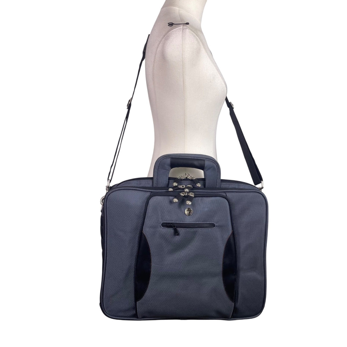 Targus Men’s Blue Nylon With Multiple Compartments Slim Briefcase Laptop Bag
