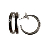 Kendra Scott Womens Silver Tone Silver Hoop Earrings  Modern Design