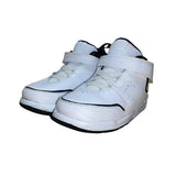 Air Jordan Kids White & Black Adhesive Strap Closure Athletic Sneakers Size 7C