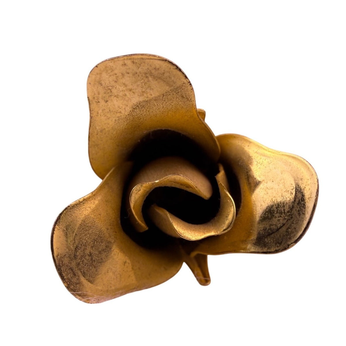 Giovanni Womens Gold Tone Rose Flower Brooch Pin Elegant Vintage Design Signed