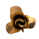 Giovanni Womens Gold Tone Rose Flower Brooch Pin Elegant Vintage Design Signed