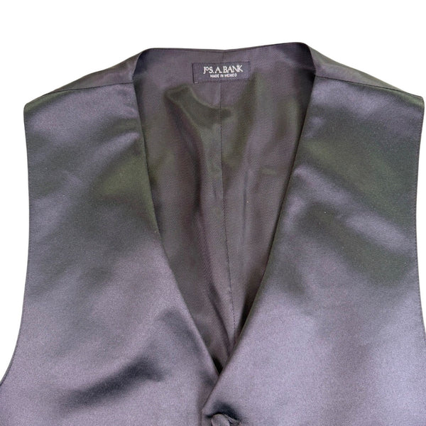 Jos. A. Bank Mens Black Wool Tuxedo Notch Suit Set Jacket Sz 48RG Pants 39x27