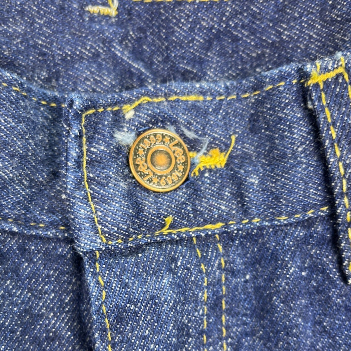 Vintage 90s Y2K Lee 34x30 Lee Mens Regular Fit Jeans Blue Denim Made in USA New