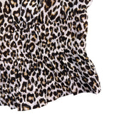 J.Crew Womens Animal Print Cotton Top  Sleeveless Fitted Waist Lightweight Sz XS