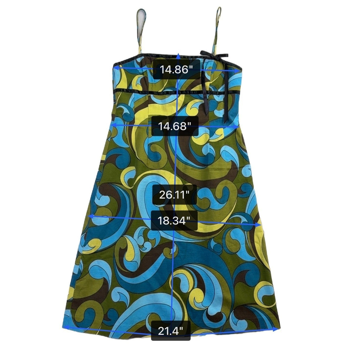 Becky & Max Womens Multicolor Sleeveless A-Line Dress Size 4