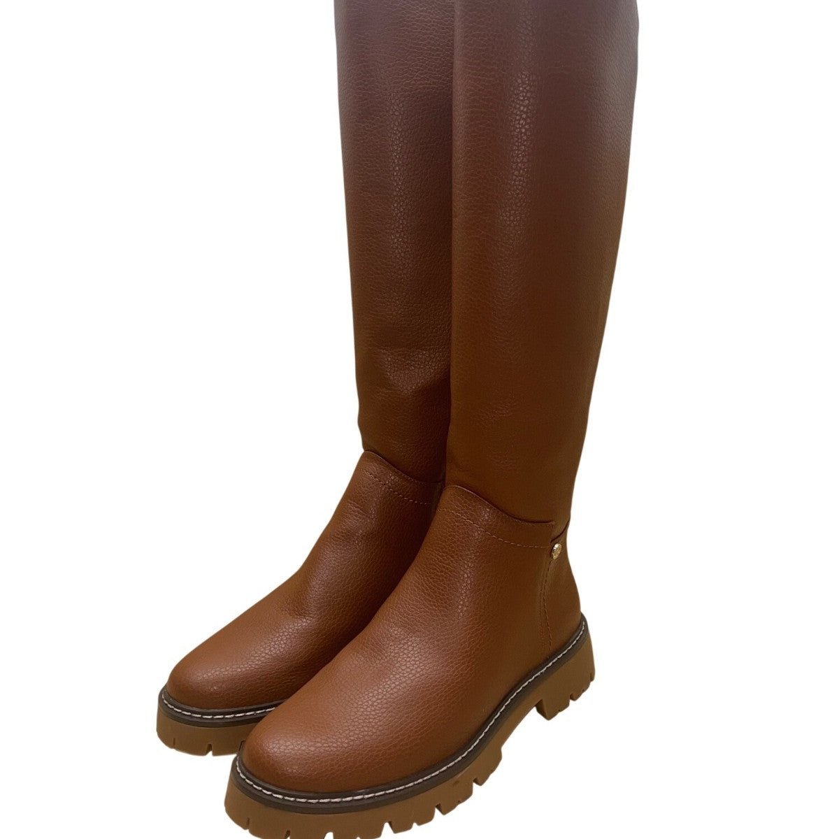 Giani Bernini Women’s Brown All-Man-Made Lug-Sole Jordyy Knee High Boots Size 8M