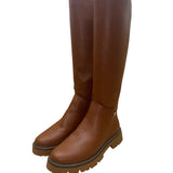 Giani Bernini Women’s Brown All-Man-Made Lug-Sole Jordyy Knee High Boots Size 8M