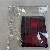 Unisex One Size Pendleton Red and Black Plaid Scarf New