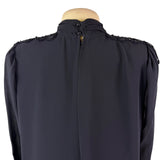 Ursula Womens Black Polyester Beaded Capelet Formal Dress Elegant Design Size 8P