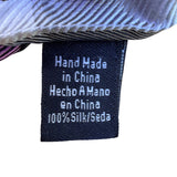 Croft & Barrow Mens Purple & Gray 100% Silk Plaid Tie Hand Made Business/Party