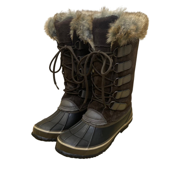 Northside Women’s Brown Suede Faux Fur Lined Insulated Winter Snow Boots Size 9