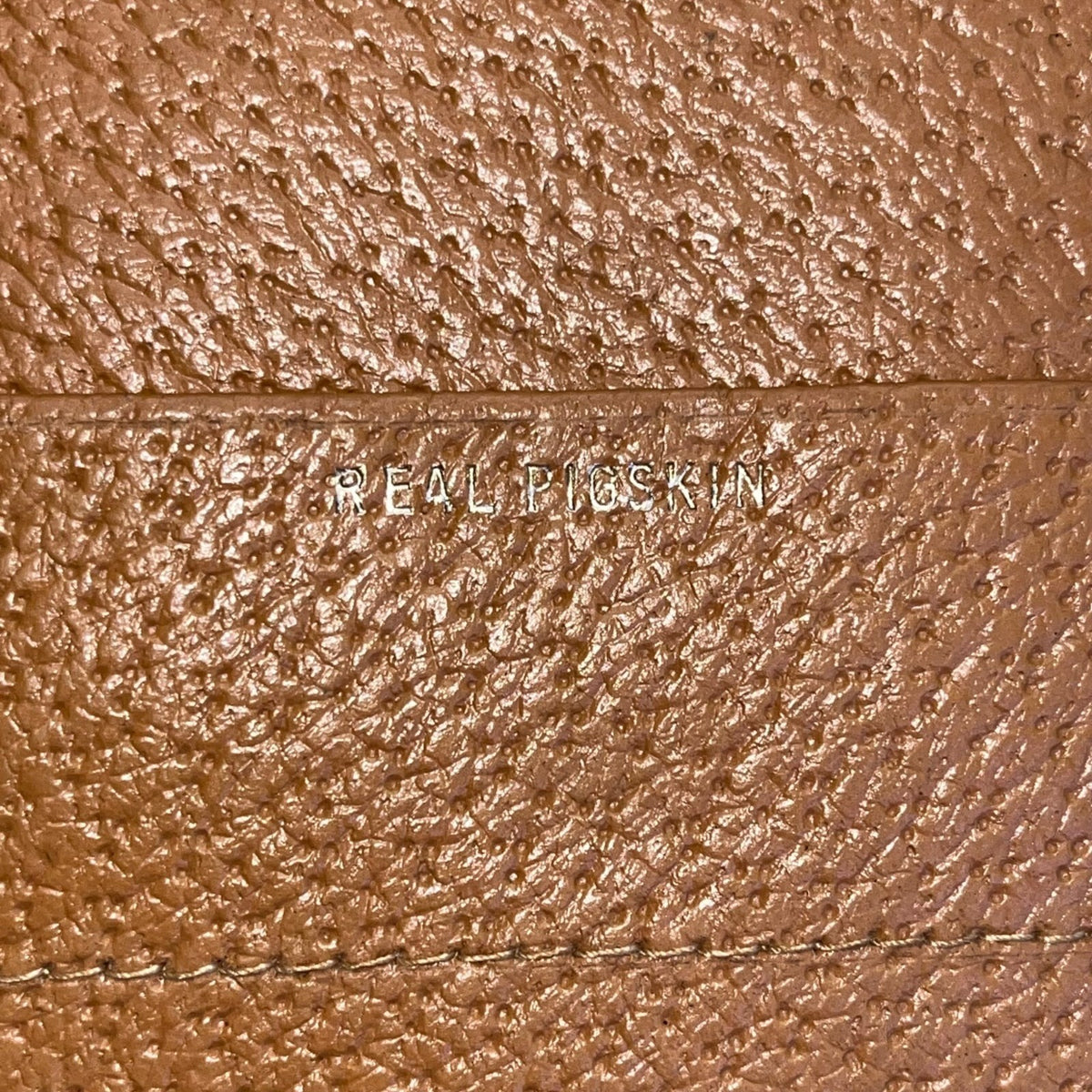 Vintage Handmade Men’s Tan Real Pigskin Card Holder Cover Wallet Size M