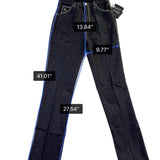 Gloria Vanderbilt Womens Black Cotton Denim Jeans Straight Leg Size 11