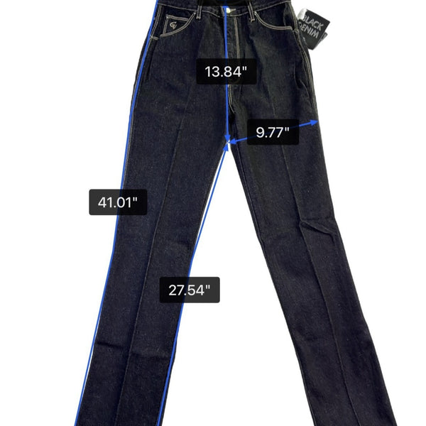 Gloria Vanderbilt Womens Black Cotton Denim Jeans Straight Leg Size 11