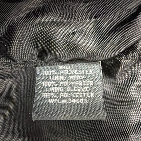Perry Ellis Mens Black Polyester Zip-Up Jacket Lightweight Casual Fit Size L