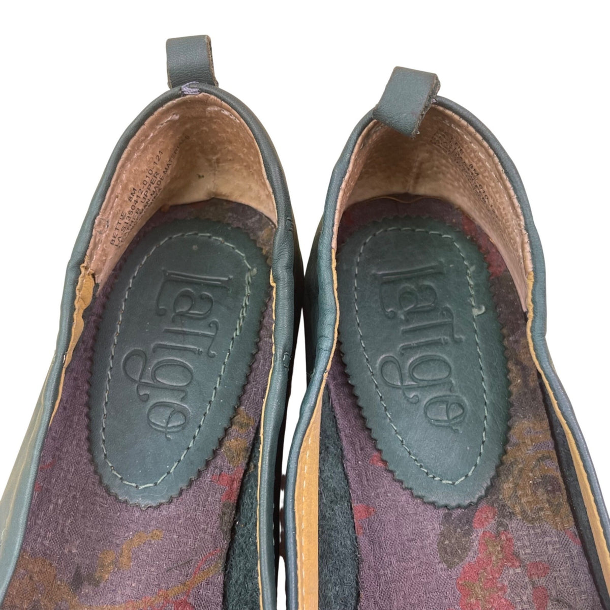 Latigo Women’s Hunter Green Leather Slip-On Bettie Ballet Flats Shoes Size 8M