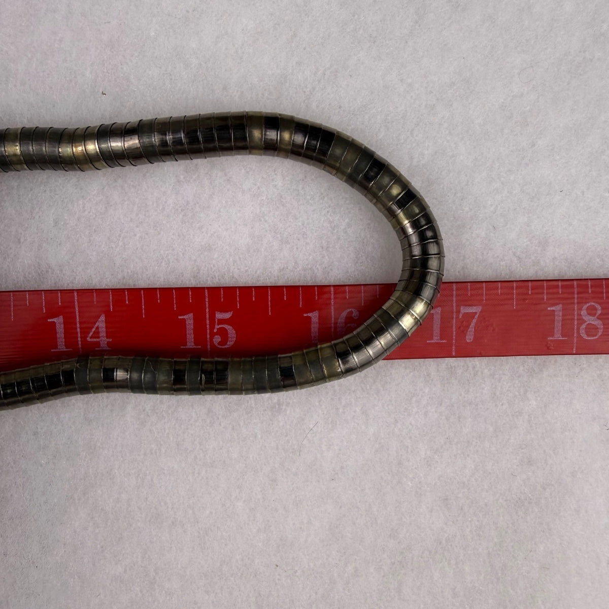 Vintage Unknown Metal Snake Bendable Abstract Necklace Retro Style