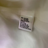 Garnet Hill Womens White/Blue Linen Striped Long Sleeve Shirt Button Front Sz XL