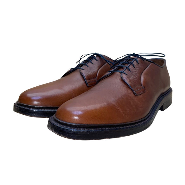 The Shoe Tree Men’s Brown Leather Lace-Up Classic Oxford Dress Shoes Size 10.5