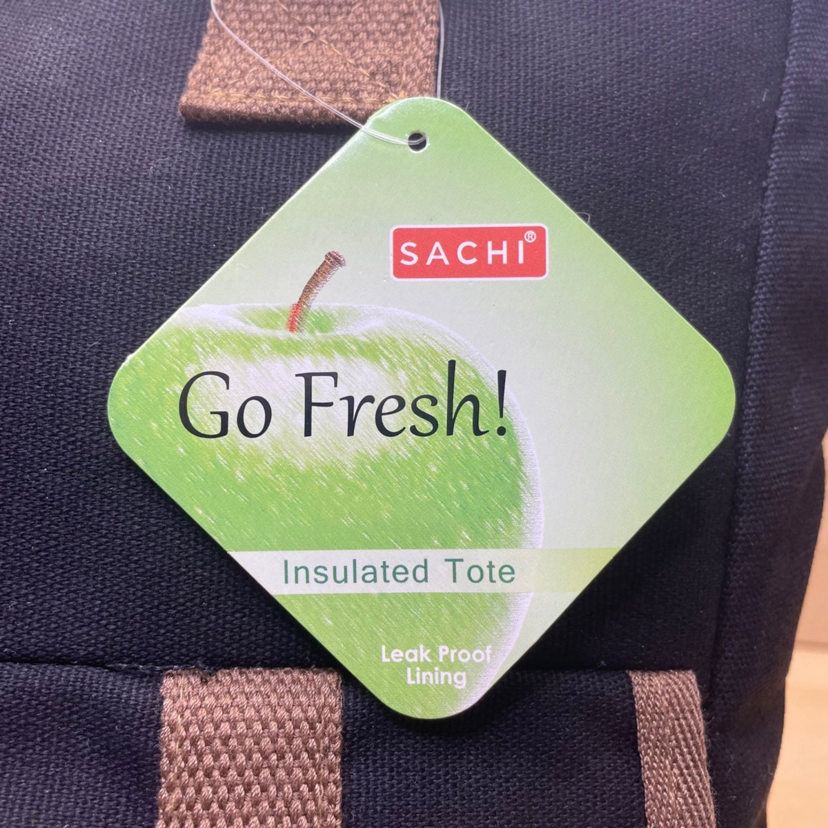 Sachi Women’s Black & Brown Insulated Leak-Proof Lining Food Safe Shoulder Bag