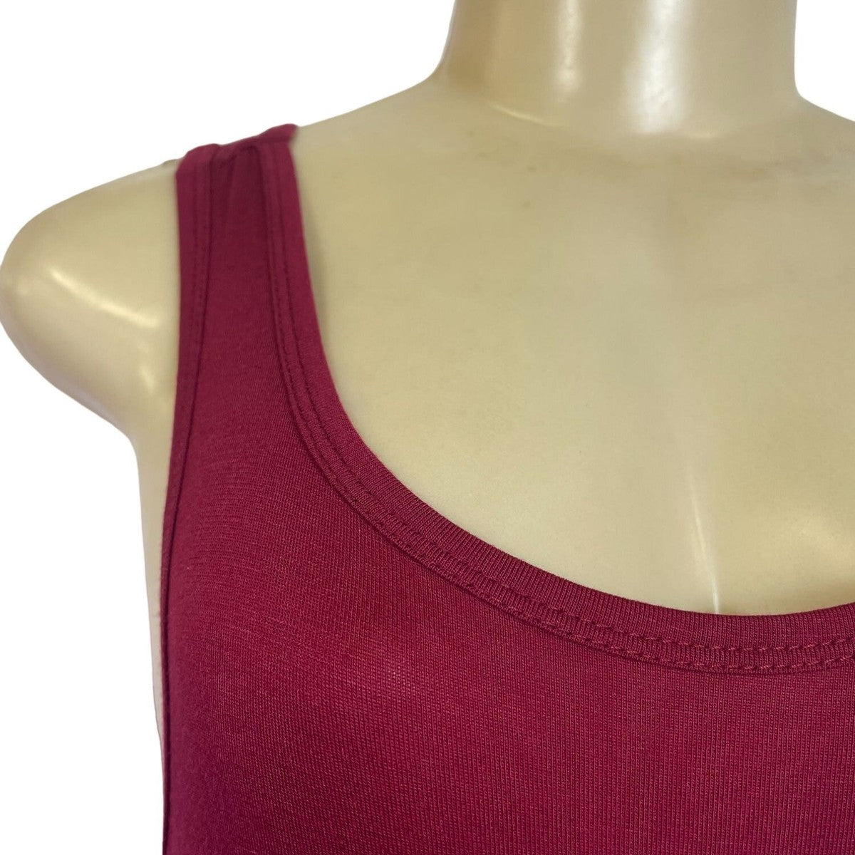 Sleeveless Berry Red WNEEDU Womens Tank Dress Size M New