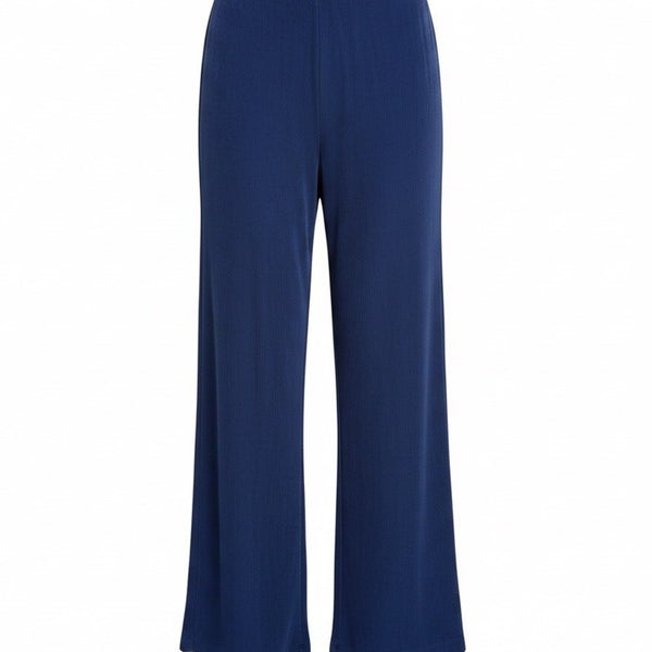 Chicos Travelers Womens Blue Elastic Waist Straight Fit Stretch Pants Size 2