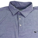 Vineyard Vines Mens Heathered Purple Short Sleeve Polo Shirt Size M