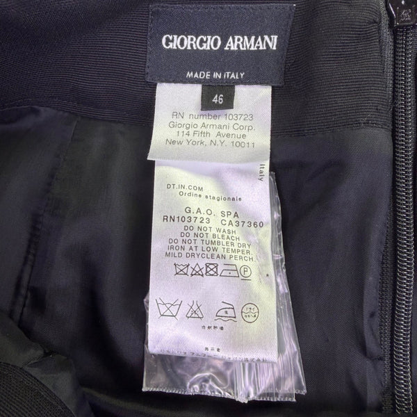 Giorgio A Womens Black Pencil Skirt Italy Classic Design Size 46