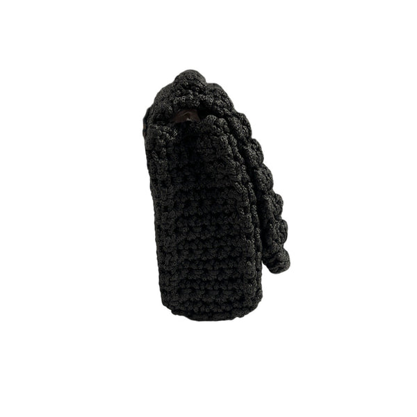 Faz De Conta By Mari Women's Grey Crocheted Clutch Sz M - New