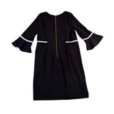 Calvin Klein Womens Black Classic Bell Sleeve Sheath Dress Size 16 