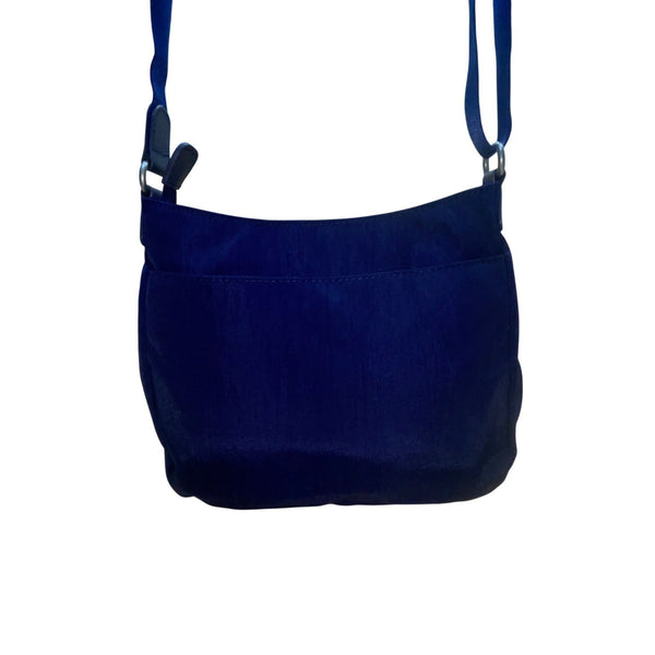 Baggallini Women’s Blue Nylon Adjustable Strap Multiple Pockets Crossbody Bag
