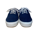 Keds Women’s Navy Blue Canvas Lace-Up Flat Sneakers Size 9.5