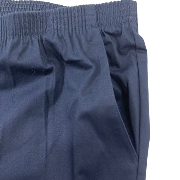 Alfred Dunner Womens Elastic Waist Navy Pull-On Pants Size 18W - New