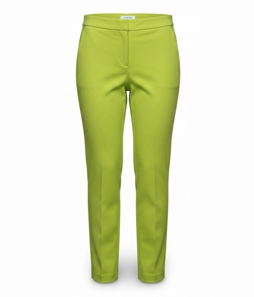 Rachel Zoe Women’s Bright Green Nylon Blend Straight-Leg Pants Size 10