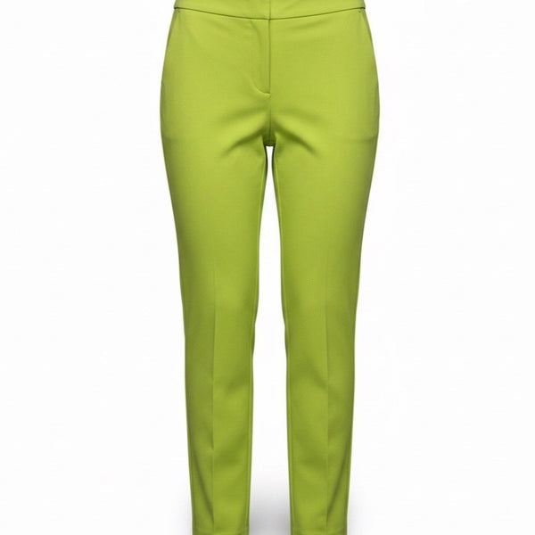 Rachel Zoe Women’s Bright Green Nylon Blend Straight-Leg Pants Size 10
