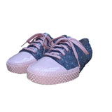 Melissa Kids Purple & Pink Glitter Lace-Up Cap Toe Sneakers Size 6US