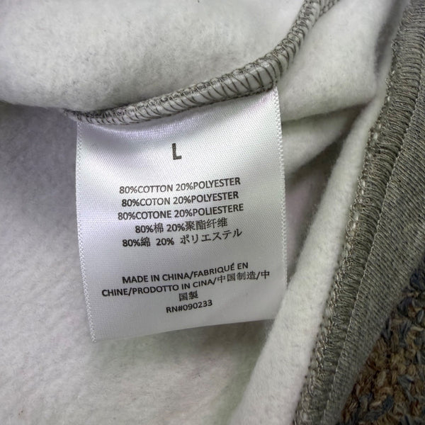 Fear Of God Essentials Mens Gray Crewneck Sweatshirt Logo Pullover Casual Size L