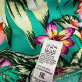 M&S Womens Green Floral Handkerchief Hem Dress Size EUR 40 - USA 9