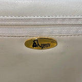 Aspects Women’s Beige Faux Snakeskin Classic Frame Crossbody Bag
