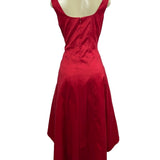 Nicole Hiller New York Women's Red High-low D Snack Dress Sz 10 (EU 44) - NWT