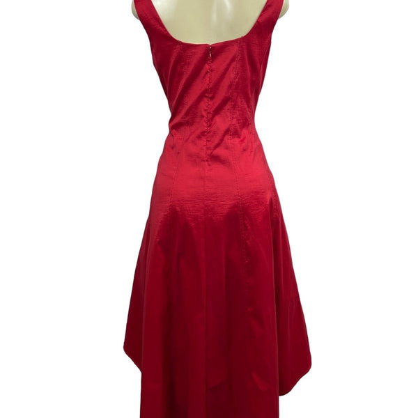 Nicole Hiller New York Women's Red High-low D Snack Dress Sz 10 (EU 44) - NWT