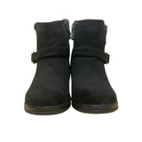 Patrizia By Spring Step Women’s Black Faux Suede Fur-Lined Ankle Boots Size 8