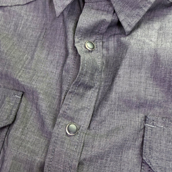 Coastal Long Sleeve Mens Gray Button-Up Shirt With Pockets Size XL