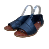 1.State Women’s Blue Leather Open Toe Slingback Celvin Sandals Size 7.5M