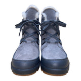 Sorel Women’s Gray Leather With Faux Fur Lining Waterproof Winter Boots Size 10