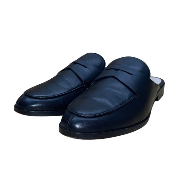 Louise Et Cie Women’s Black Leather Loafers Slip-On Lo-Dugan Mule Size 6M