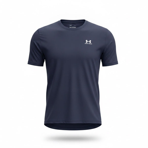Under Armour Mens Navy Performance Moisture-Wicking Crew Neck T-Shirt Size XL